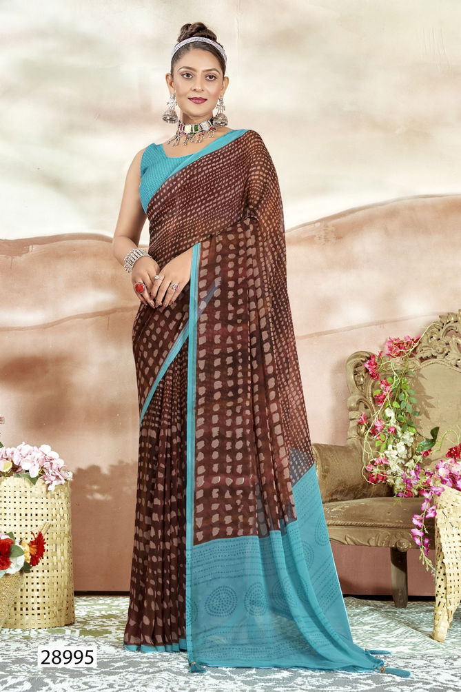 Manasvi Vol 9 By Vallabhi Georgette Printed Sarees Wholesale Shop in Surat
